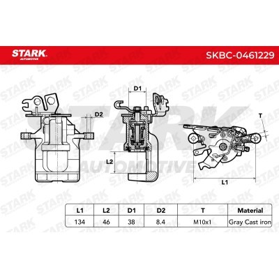 Brake Caliper Stark SKBC-0461229 SKBC-0461229 - photo 6