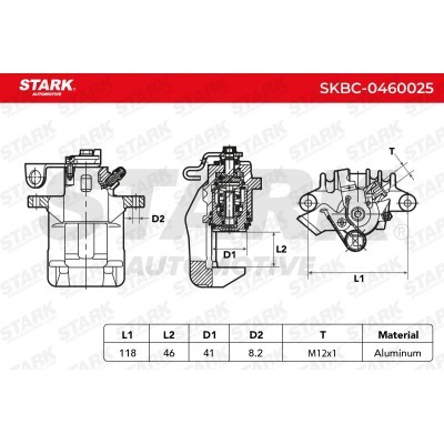 Brake Caliper Stark SKBC-0460025 SKBC-0460025 - photo 4