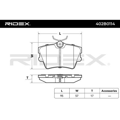 Brake Pads Set RIDEX 402B0114 402B0114 - photo 4