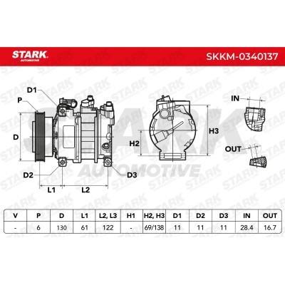 Compressor, Air Conditioning SKKM-0340137 - photo 7