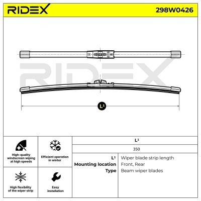 Wiper Blade RIDEX 298W0426 298W0426 - photo 7