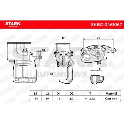 Brake Caliper Stark SKBC-0461067 SKBC-0461067 - photo 8