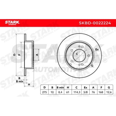 Brake Disc Stark SKBD-0022224 SKBD-0022224 - photo 7