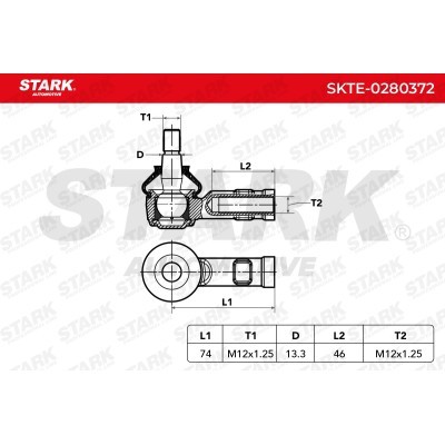 Tie Rod End Stark SKTE-0280372 SKTE-0280372 - photo 5