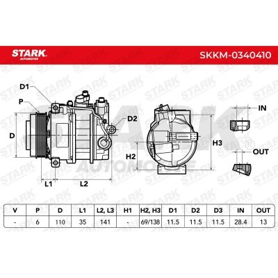 Compressor, Air Conditioning SKKM-0340410 - photo 5