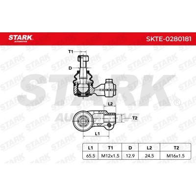 Tie Rod End Stark SKTE-0280181 SKTE-0280181 - photo 4