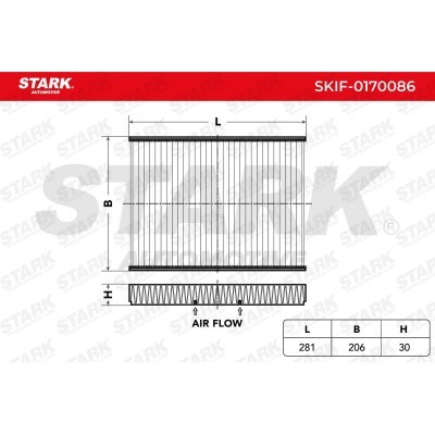 Cabin Air Filter Stark SKIF-0170086 SKIF-0170086 - photo 2