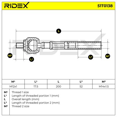 Tie Rod Assembly RIDEX 51T0138 51T0138 - photo 5