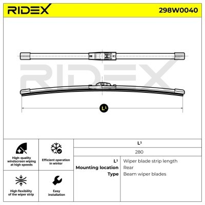 Wiper Blade RIDEX 298W0040 298W0040 - photo 7
