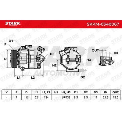 Compressor, Air Conditioning SKKM-0340067 - photo 4