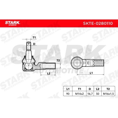 Tie Rod End Stark SKTE-0280110 SKTE-0280110 - photo 5