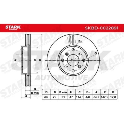 Brake Disc Stark SKBD-0022891 SKBD-0022891 - photo 2