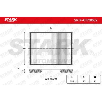 Cabin Air Filter Stark SKIF-0170062 SKIF-0170062 - photo 5