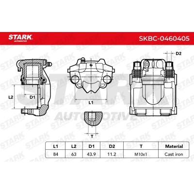 Brake Caliper Stark SKBC-0460405 SKBC-0460405 - photo 3