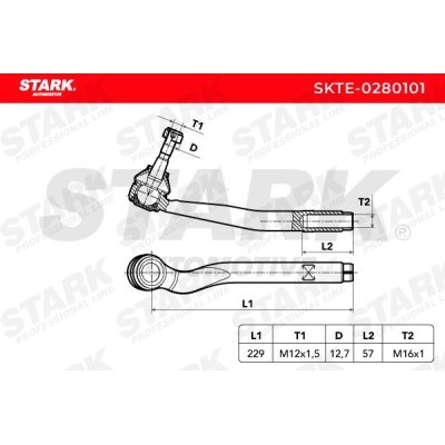 Tie Rod End Stark SKTE-0280101 SKTE-0280101 - photo 5