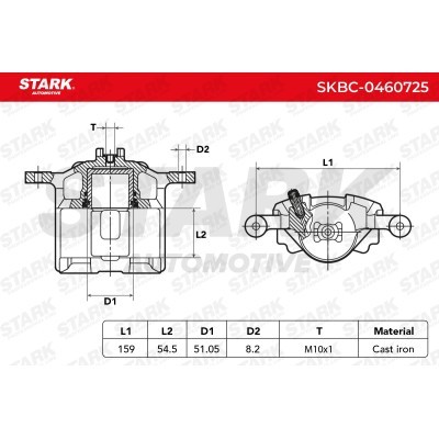 Brake Caliper Stark SKBC-0460725 SKBC-0460725 - photo 6