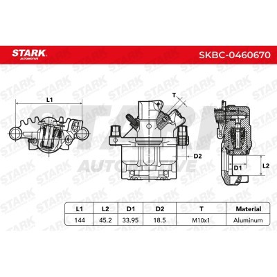Brake Caliper Stark SKBC-0460670 SKBC-0460670 - photo 4