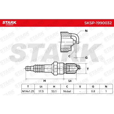 Spark Plug Stark SKSP-1990032 SKSP-1990032 - photo 6