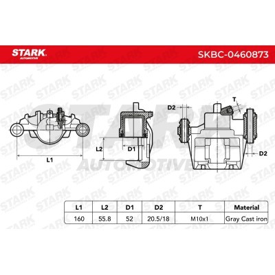 Brake Caliper Stark SKBC-0460873 SKBC-0460873 - photo 6