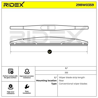 Wiper Blade RIDEX 298W0359 298W0359 - photo 6