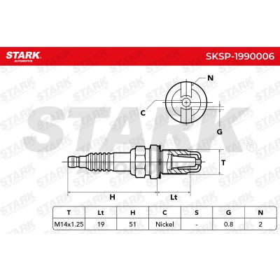 Spark Plug Stark SKSP-1990006 SKSP-1990006 - photo 4