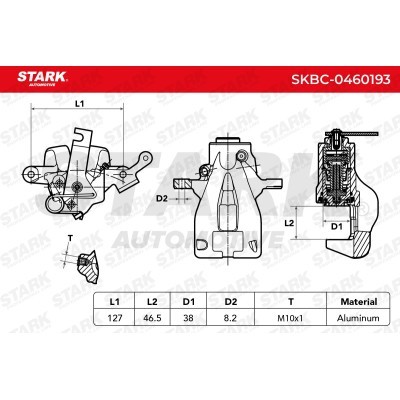 Brake Caliper Stark SKBC-0460193 SKBC-0460193 - photo 4