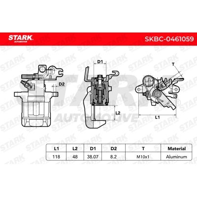 Brake Caliper Stark SKBC-0461059 SKBC-0461059 - photo 6