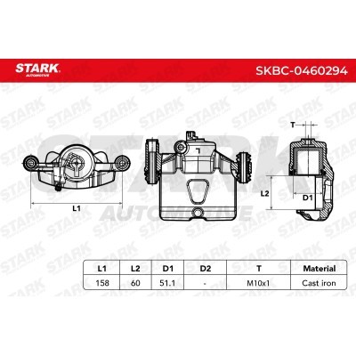 Brake Caliper Stark SKBC-0460294 SKBC-0460294 - photo 4