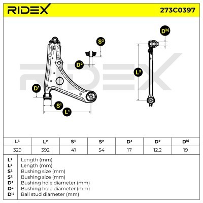 Control Arm RIDEX 273C0397 273C0397 - photo 6