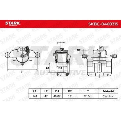 Brake Caliper Stark SKBC-0460315 SKBC-0460315 - photo 4