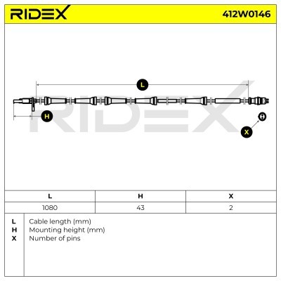 ABS Sensor RIDEX 412W0146 412W0146 - photo 7