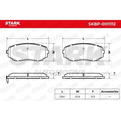 Brake Pads Set Stark SKBP-0011112 SKBP-0011112 - photo 3