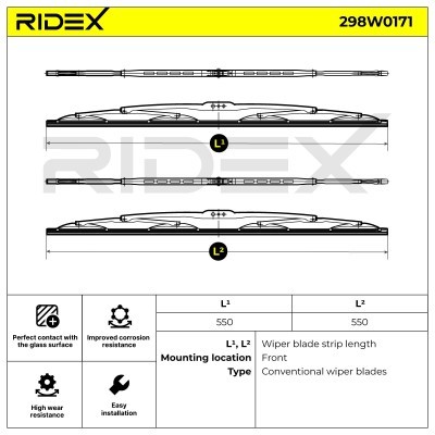 Wiper Blade RIDEX 298W0171 298W0171 - photo 5