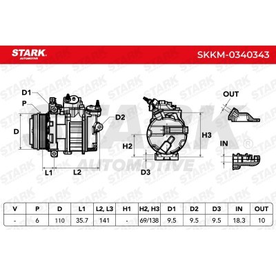 Compressor, Air Conditioning SKKM-0340343 - photo 5