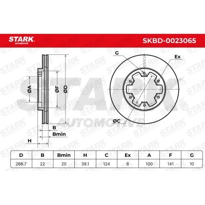 Brake Disc Stark SKBD-0023065 SKBD-0023065 - photo 5