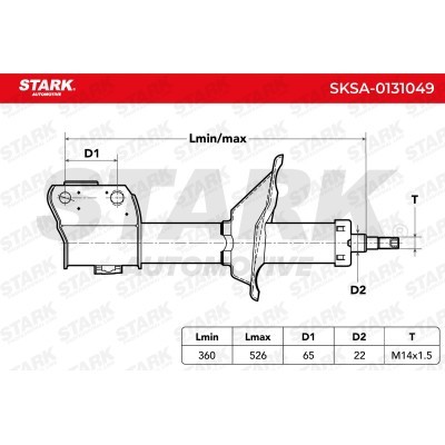 Shock Absorber Stark SKSA-0131049 SKSA-0131049 - photo 3