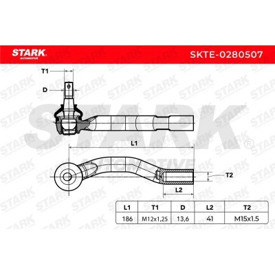 Tie Rod End Stark SKTE-0280507 SKTE-0280507 - photo 6