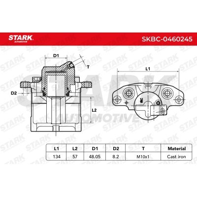 Brake Caliper Stark SKBC-0460245 SKBC-0460245 - photo 4