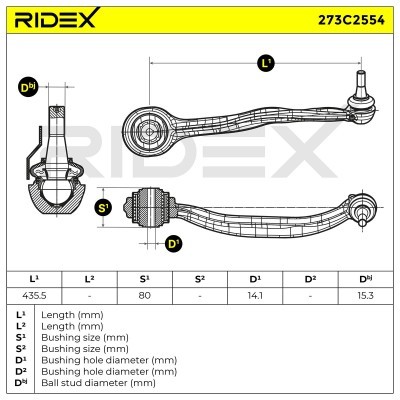 Control Arm RIDEX 273C2554 273C2554 - photo 7