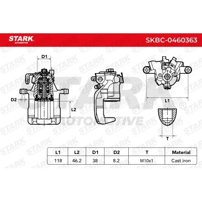 Brake Caliper Stark SKBC-0460363 SKBC-0460363 - photo 3