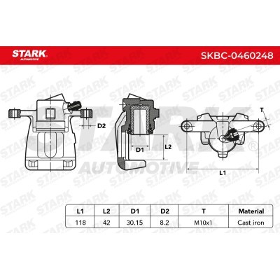 Brake Caliper Stark SKBC-0460248 SKBC-0460248 - photo 6