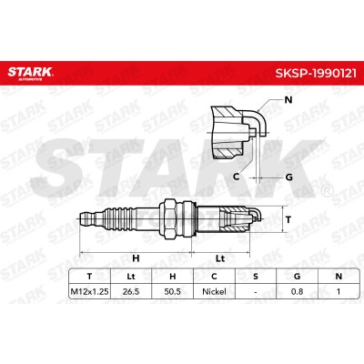 Spark Plug Stark SKSP-1990121 SKSP-1990121 - photo 8