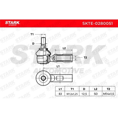 Tie Rod End Stark SKTE-0280051 SKTE-0280051 - photo 3