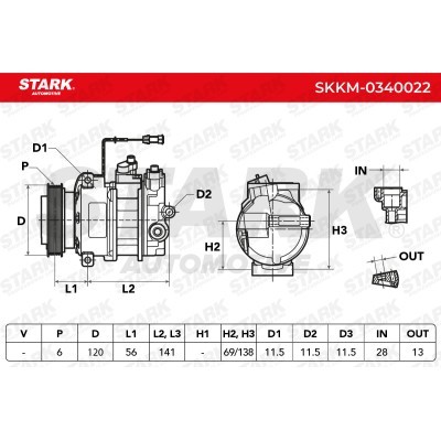 Compressor, Air Conditioning SKKM-0340022 - photo 8