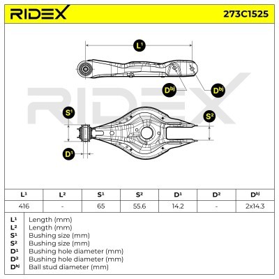 Control Arm RIDEX 273C1525 273C1525 - photo 7