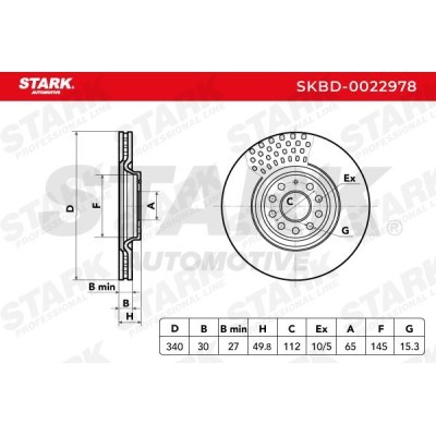 Brake Disc Stark SKBD-0022978 SKBD-0022978 - photo 8