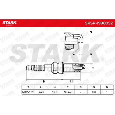 Spark Plug Stark SKSP-1990052 SKSP-1990052 - photo 6