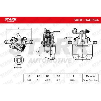 Brake Caliper Stark SKBC-0461324 SKBC-0461324 - photo 6