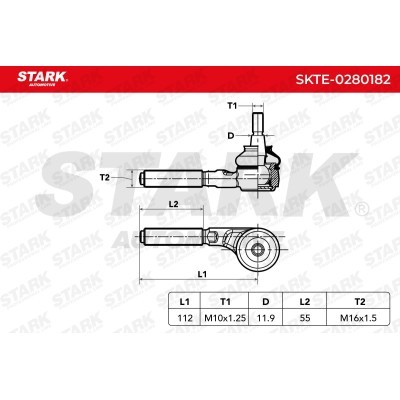 Tie Rod End Stark SKTE-0280182 SKTE-0280182 - photo 4