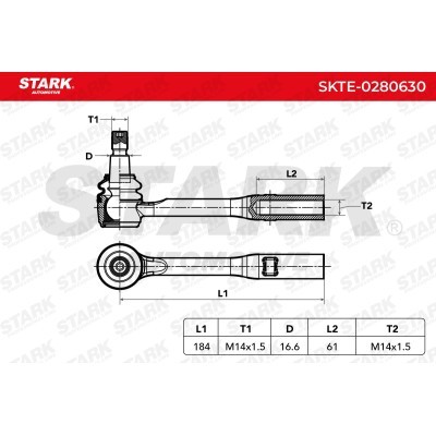 Tie Rod End Stark SKTE-0280630 SKTE-0280630 - photo 7